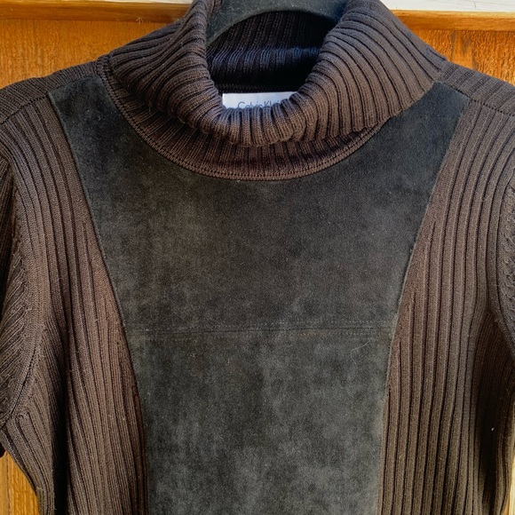 calvin klein • black sweater dress - Picture 2 of 3